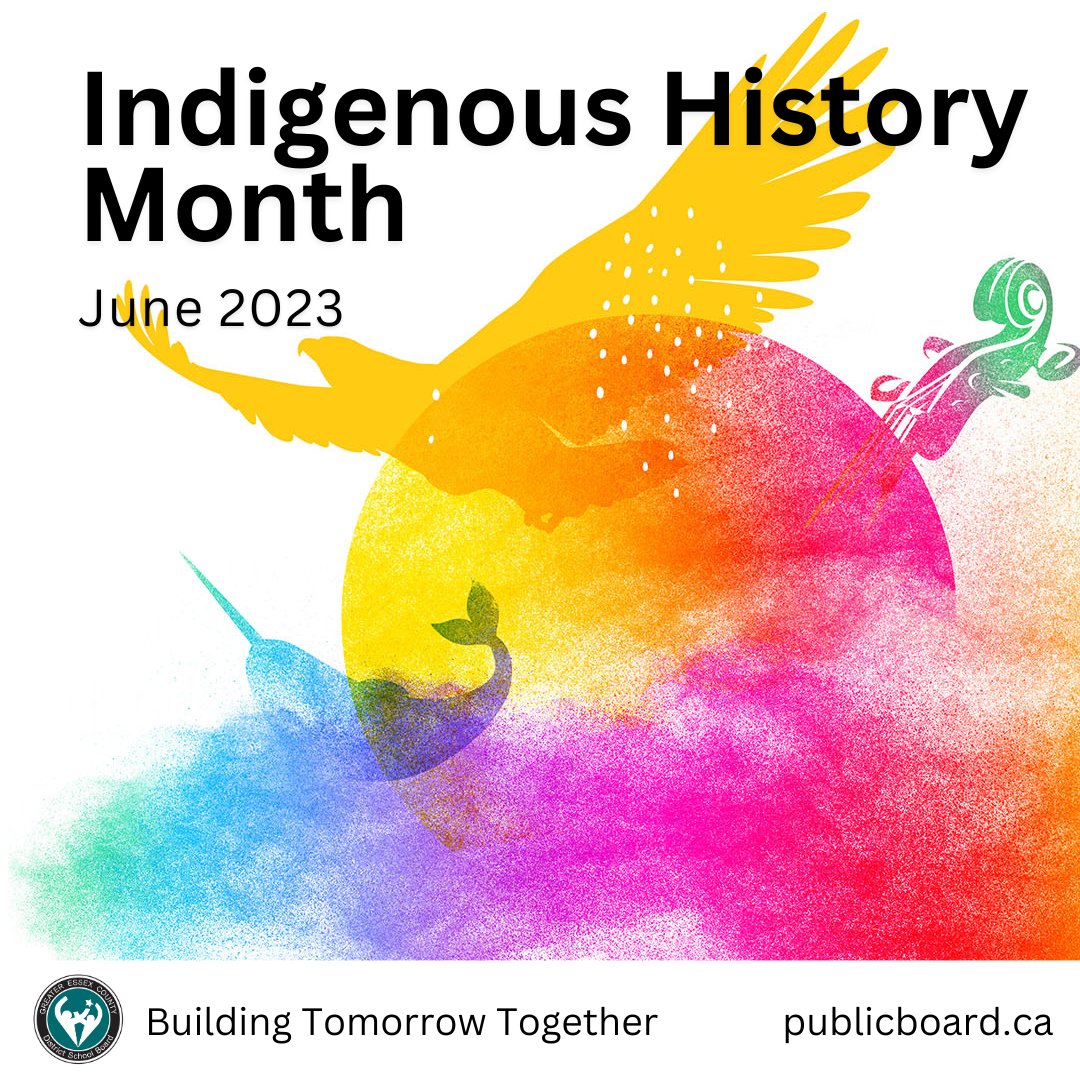 In June, the GECDSB recognizes National Indigenous History Month. It is a time to celebrate and reflect upon the history, contributions, and strength of First Nations, Inuit and Métis, and to learn about, celebrate and honour Indigenous knowledge and role models. Throughout June