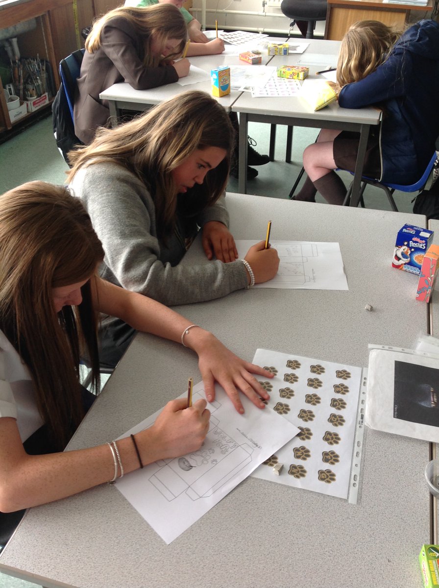 OlhsartD's tweet photo. P7 in the Art Department today designing cereal boxes! Well done class 1P1 we look forward to seeing you back in August! 🧑‍🎨👩‍🎨🎨👏💕 https://t.co/Qg1J3YWCW5