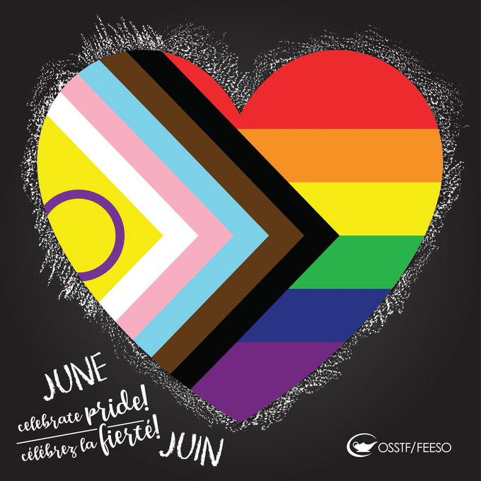 OSSTFD23tbu's tweet photo. It's Pride Month! Let's come together to spotlight the resilience, celebrate &amp; raise political awareness of current issues facing the 2SLGBTQI+ community. 
 #OSSTF #Pride2023 https://t.co/AVS46sJAlH