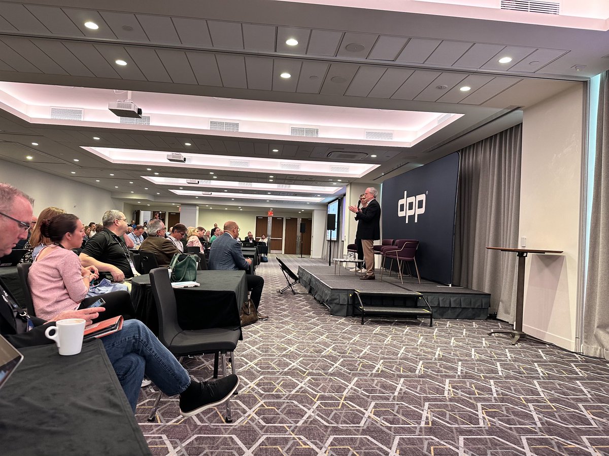 Larry Kaplan from ⁦<a href="/SDVICorp/">SDVI Corporation</a>⁩ and Mark Harrison kick off ⁦<a href="/thedppltd/">DPP</a>⁩ media supply festival in NYC