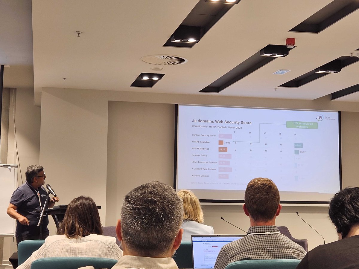 .IE Tech (@dot_ie_tech) on Twitter photo Our own <a href="/secastro/">Sebastian Castro</a> presenting the .IE Scorecard at the <a href="/CENTRnews/">CENTR</a> Jamboree! Our own <a href="/secastro/">Sebastian Castro</a> presenting the .IE Scorecard at the <a href="/CENTRnews/">CENTR</a> Jamboree!