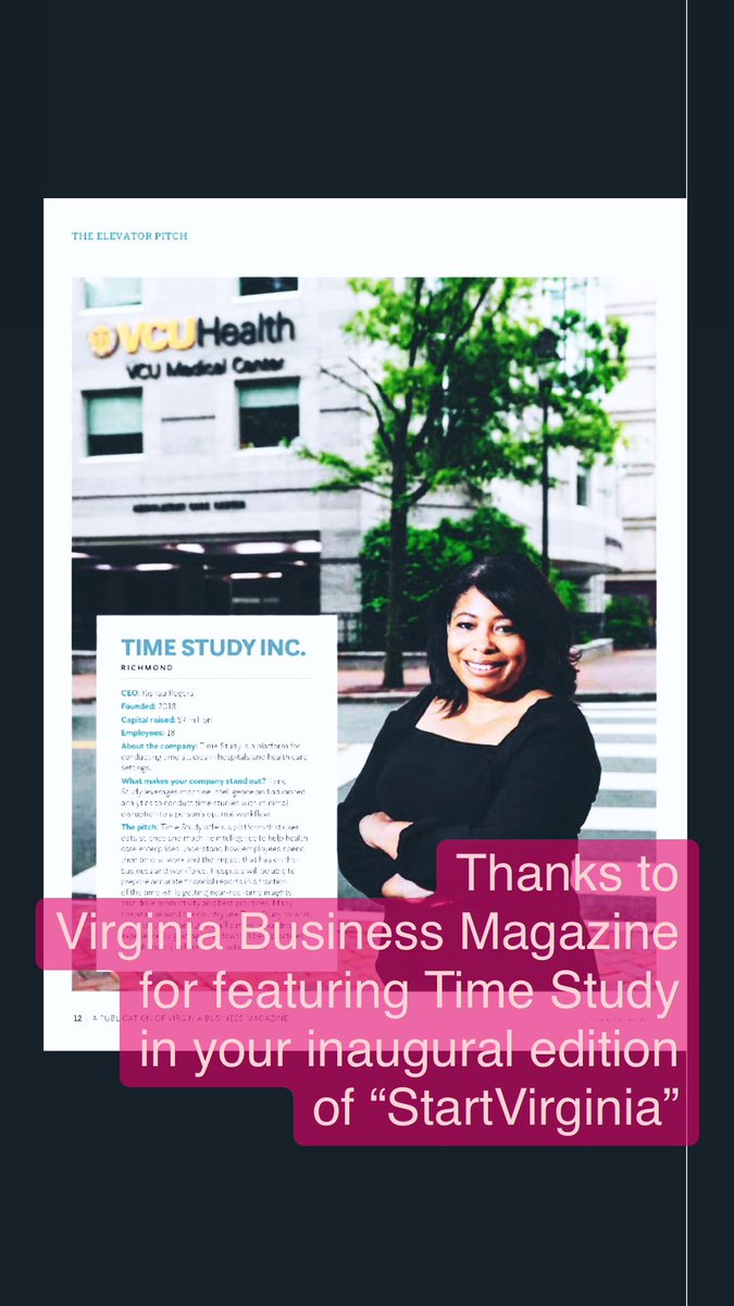 kishau's tweet image. Thx Virginia Business Magazine for spotlighting @timestudy in your inaugural edition of “StartVirginia”! 

virginiabusiness.com/issue/start-vi…