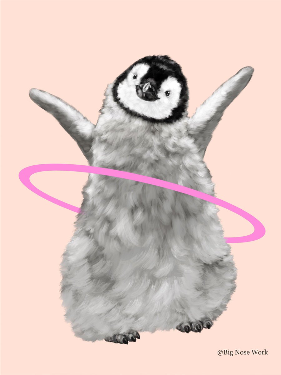 Baby Penguin the Hula Dancer 

society6.com/art/baby-pengu…

#cute #bignosework #society6 #illustration #artprint #animals #homedecor  #design #wallart  #nurserydecor #nurseryart  #penguinlove #penguin #penguinart #hulahoop #hula #huladance  #pink #procreate #digitaldrawing #pastel