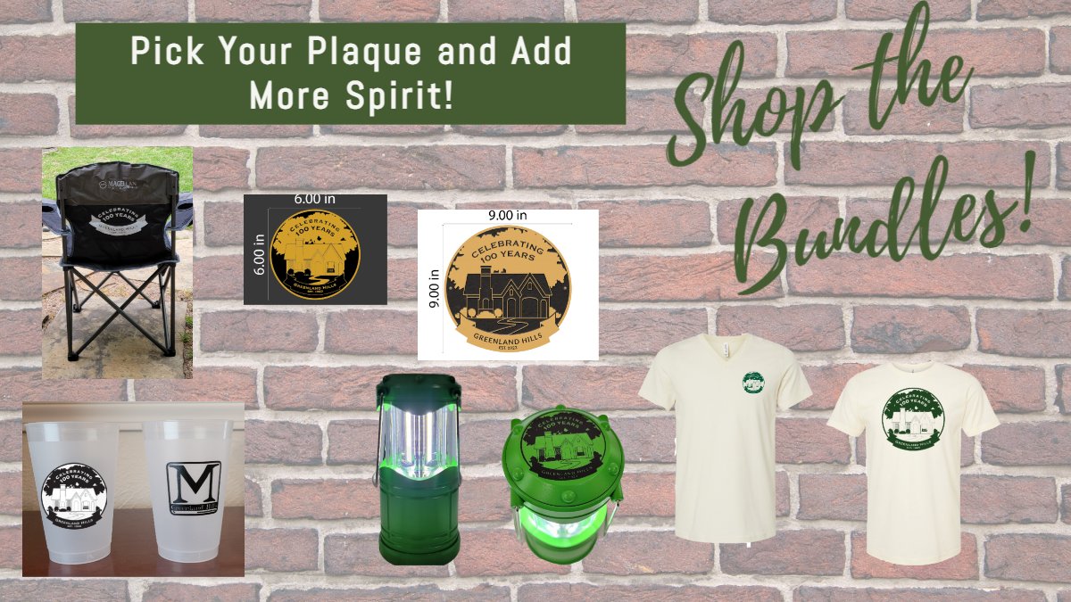 conta.cc/3MNV26K
Don't let today get in the way of ordering your Greenland Hills Centennial Spirit. Last day for Bundle Orders . Bundles = Discounts!
mstreets.org/shop/

#neighborhood #GreenlandHills #community #theGHNA