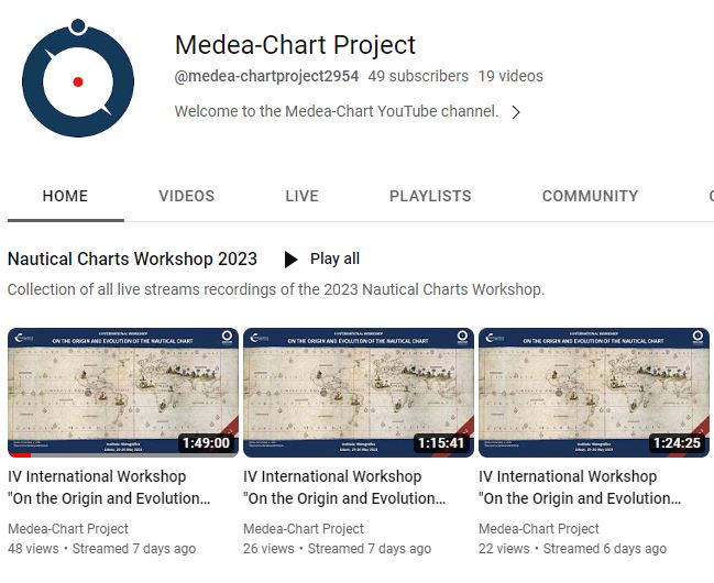 All the last week's talks of the workshop are available online on the Medea-Chart YouTube channel.
#medeachart #historyofcartography #nauticalcharts #cartography #medeadatabase #ciuhct #fcul