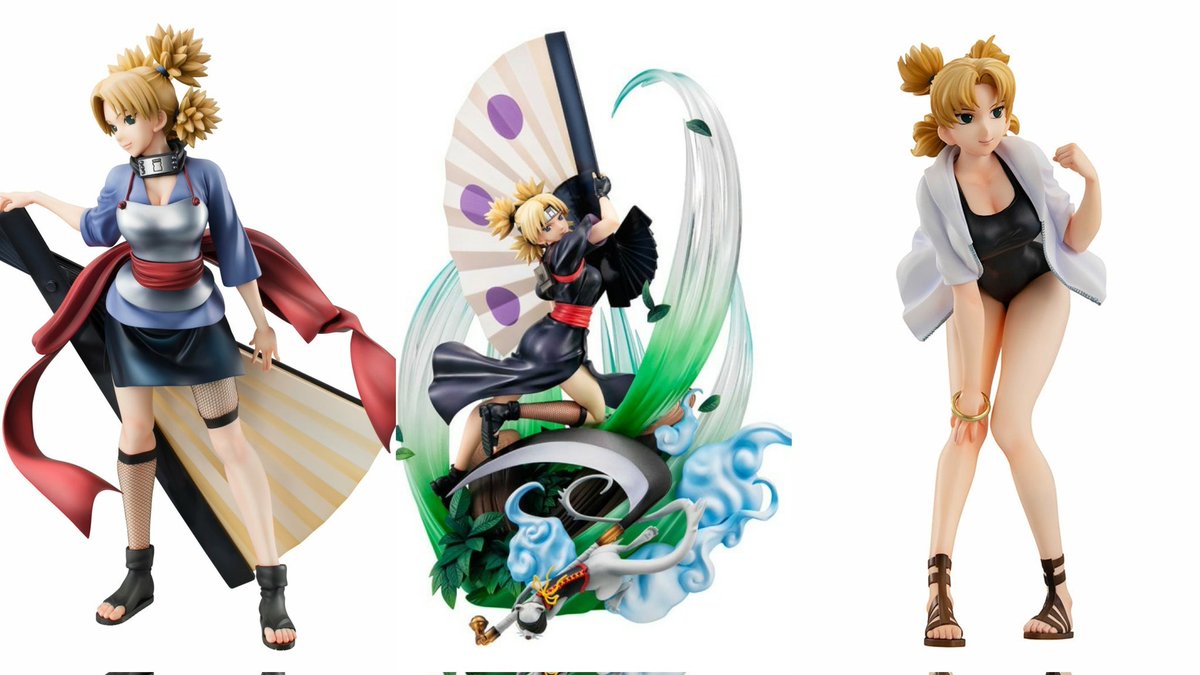 Naruto Shippuden MEGAHOUSE #inosakutema:
- Ino Yamanaka Gals version 1-Standard (only this figure).
- Sakura Haruno Gals versions 1-Standard, 2-The Last, Splash and 3-Cherry Blossom Clash.
- Temari Gals versions 1-Standard, 2-Kamatari and Splash.