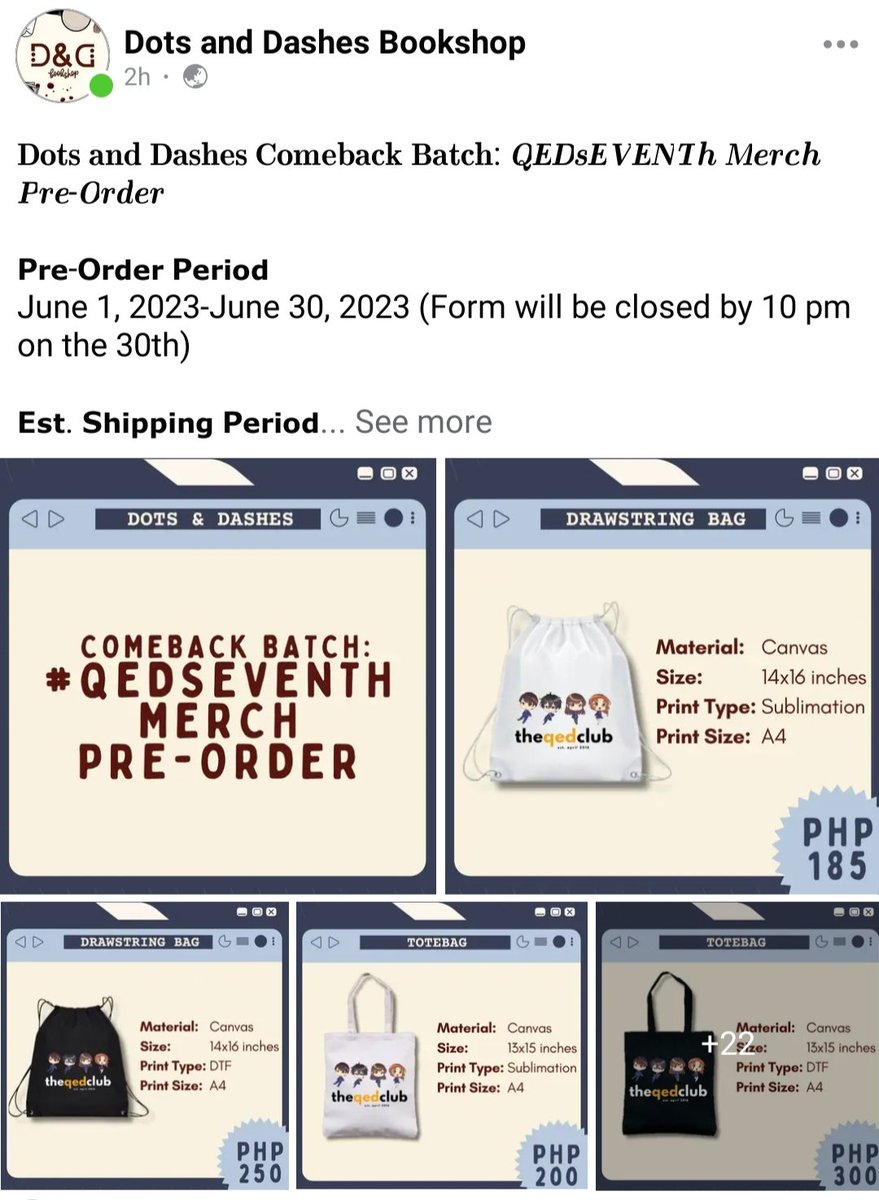 dadbookshop's tweet photo. Good day! Pre-order is now open and will be up until June 30, 2023!
Full details at https://t.co/HF4DseXIlN

If you have questions, you may comment on this facebook post as well: https://t.co/Lx0VLN4HW5

Thank you ✨ https://t.co/K0gPwD2oSc