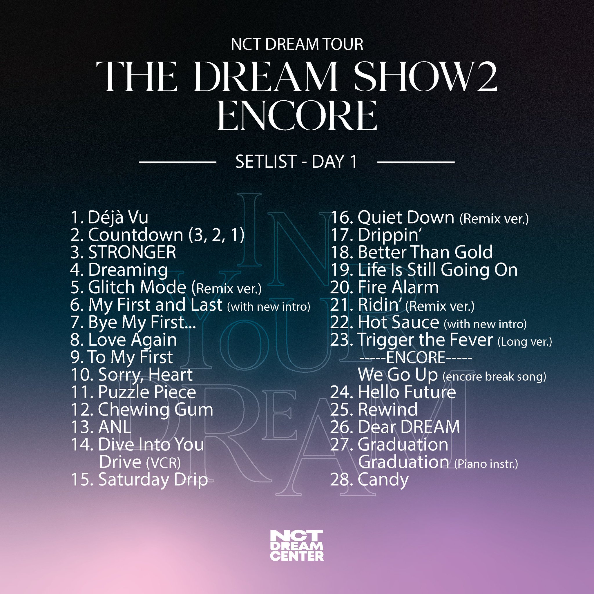 NCT DREAM Tour 'The Dream Show' キノ