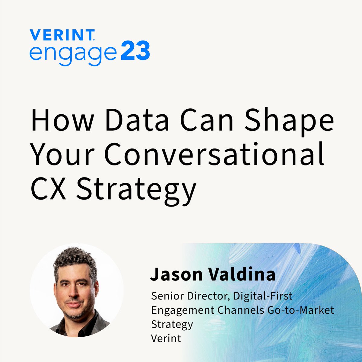 Still struggling to start down the path of investing in bots and #AI? Let Verint’s Jason Valdina make it easy for you. 

Learn how to capture &amp; customer engagement data to build a modern service strategy. Register now ➡️ bit.ly/3x849ZG
#Engage23