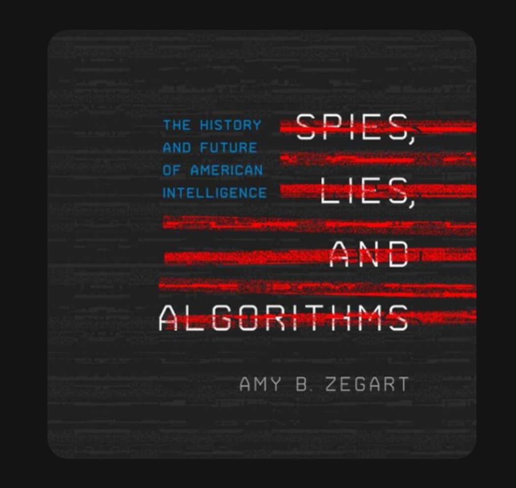 ryanlouie's tweet photo. For my book #35, I'm listening to "#SpiesLiesandAlgorithms: The History and Future of American Intelligence" by @AmyZegart. @audible_com #52books2023 @HooverInst @FSIStanford @Stanford https://t.co/z5zN3uVUmV