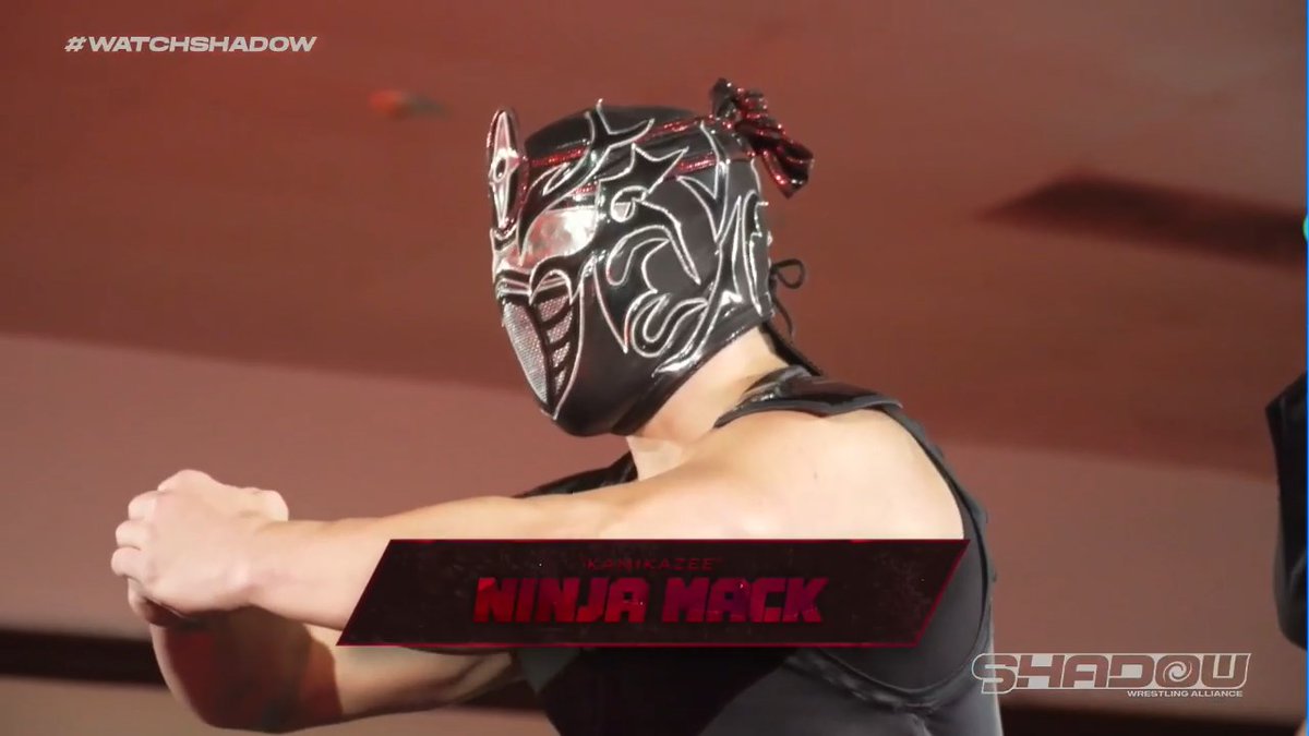 metal0515's tweet image. "Coming from Tokyo, Japan. And representative Pro Wrestling NOAH. This. is. Ninja. Fxxxkin' Mack!!

and Ninja was introduced #WATCHSHADOW
