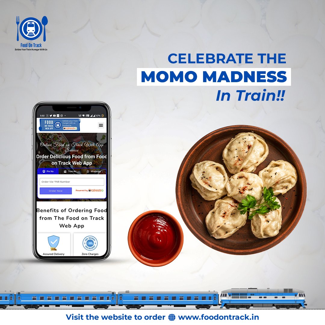 Enjoy your favorite momos on the go - freshly made, delivered right to your seat. Get ready to satisfy your cravings and experience the ultimate momo madness with Food on Track!

Visit the website to order!

#TrainJourneys #MomoCravings #foodintrain #fooddeliveryintrain