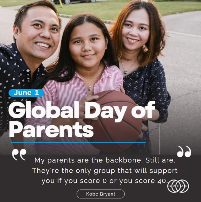 gmeanetwork's tweet photo. There is no greater love for children than their parents love. No matter if you failed or achieved a goal in life. Your parents will always be your #1 supports cheering you on and pushing forward to be the best version of yourself.

#globalparentsday #GMEAN https://t.co/eAgTGYLjg8