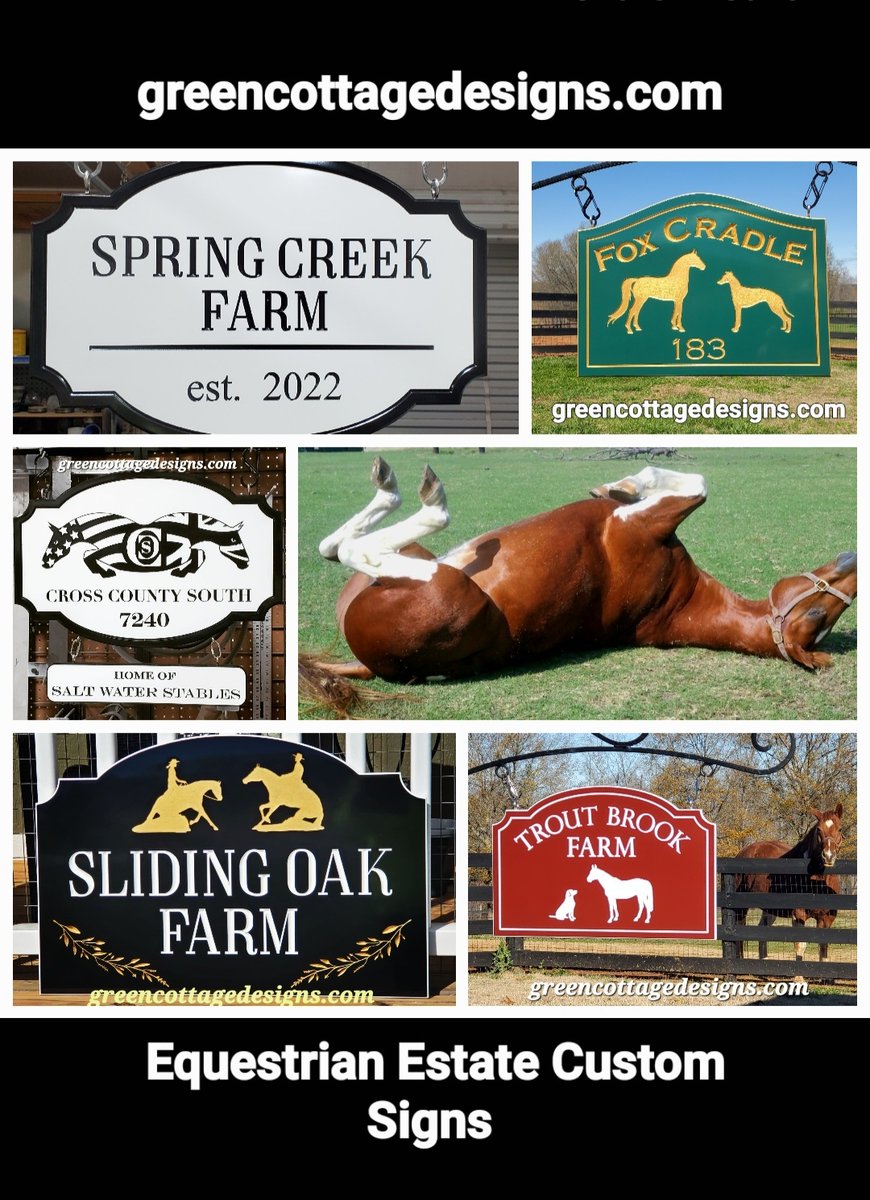 Aiken South Carolina Horse farm Signs Equestrian Estate Welcome Signs greencottagedesigns.com #AikenSC #AikenHorsefarm #signs #polo #SouthCarolinaSigns