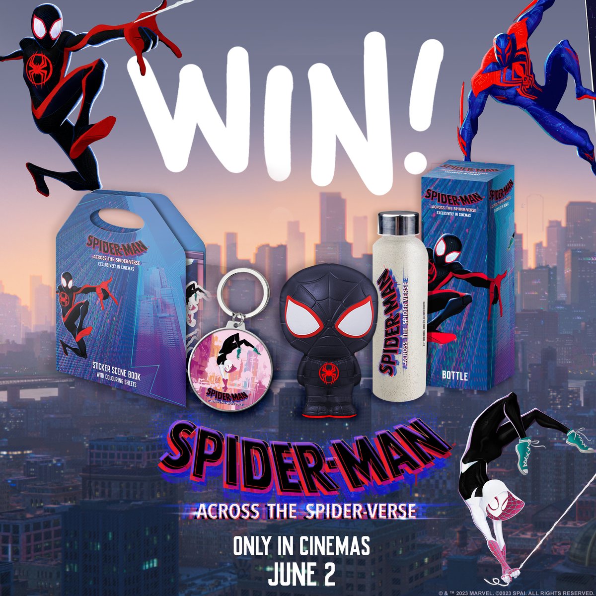 omniplexcinema's tweet photo. Miles Morales returns for the next chapter of the epic #SpiderVerse saga. SPIDER-MAN: ACROSS THE SPIDER-VERSE opens in Omniplex Cinemas today and we have limited edition merch up for grabs!

To enter simply RT, follow us &amp; tag a friend

Get showtimes: https://t.co/4l6WFWSljM https://t.co/HZU4luPl6A