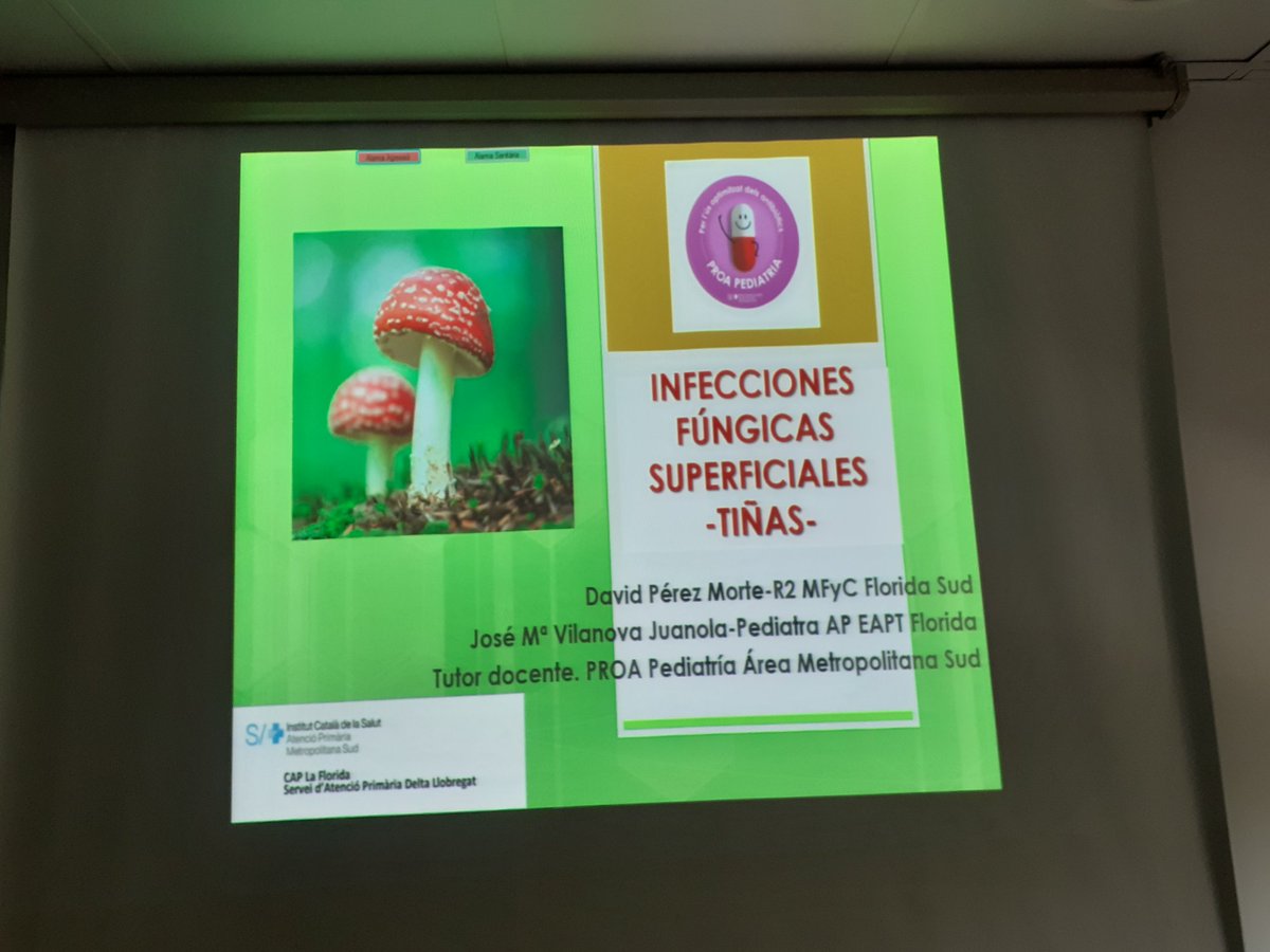 JOSEMARIAVILAN2's tweet photo. Hoy sesión sobre " Infecciones fúngicas superficiales, tiñas" presentada por el Dr D. Pérez Morte, R2 de MFYC.
#CAPFLORIDA
@SJDbarcelona_es
@SJDresidentes
@SEPEAP https://t.co/8h3zDJ9Tqz