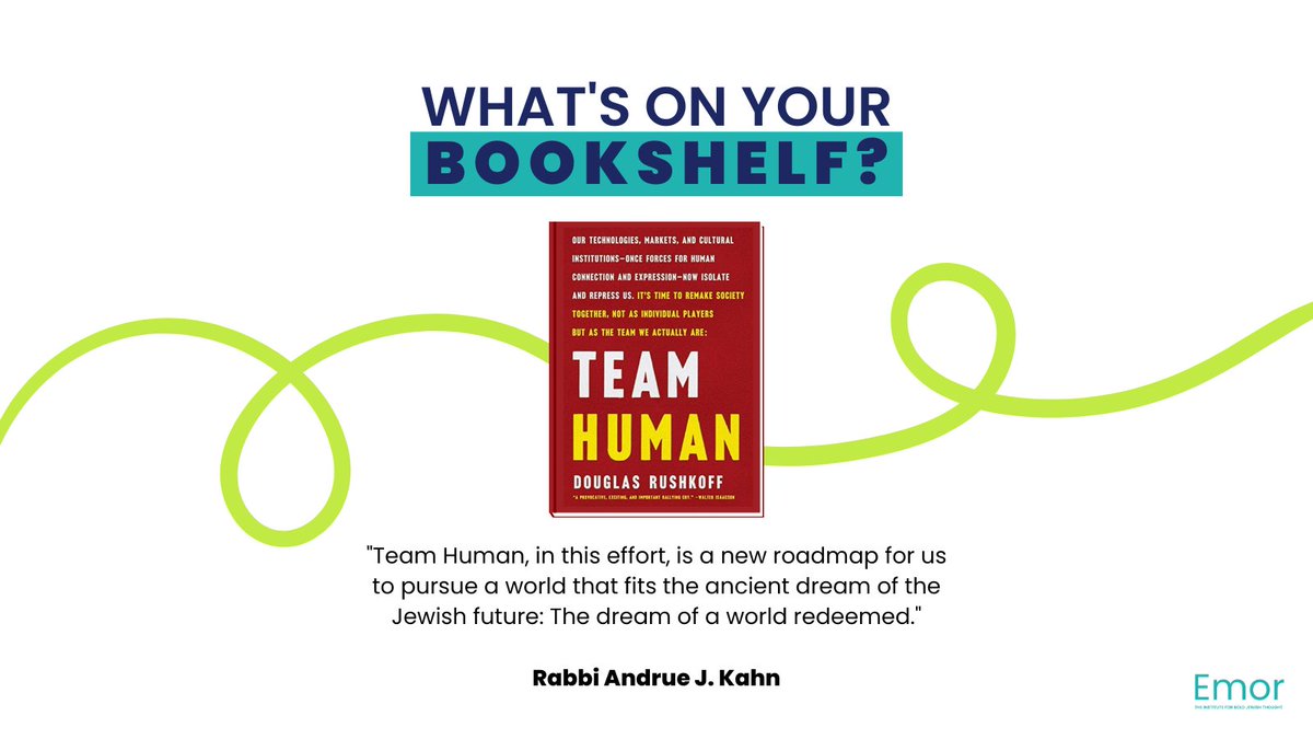 "Team Human embodies the core essence of the Jewish struggle for liberation and justice in the world." - <a href="/rabbiandruekahn/">Rabbi Andrue Kahn</a>

Read more here: emorinstitute.org/book/team-huma…

#books #book #reading #bookshelf #bookrecommendation #jewishbooks