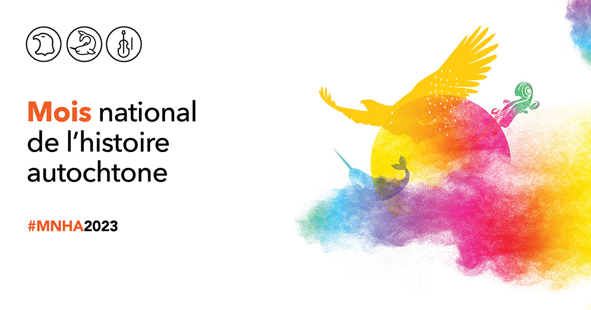 Le #MoisDelHistoireAutochtone met en valeur les contributions et réalisations importantes des peuples autochtones au fil de l’histoire. Prenons le temps de découvrir, de célébrer et d’honorer leurs cultures.
#MNHA2023
#CulturesAutochtones