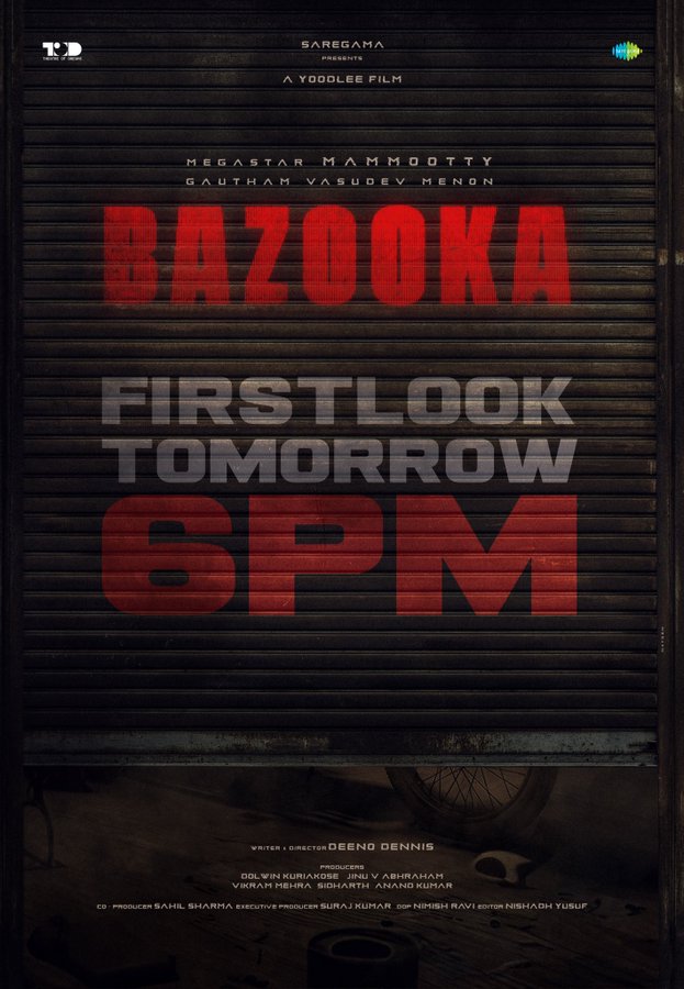 Team__impu's tweet photo. OFFICIAL 🚨💥

#Bazooka First Look Poster Out From Tomorrow @6PM

#Mammootty
@mammukka

 #MegastarMammootty https://t.co/kO23pkpifr
