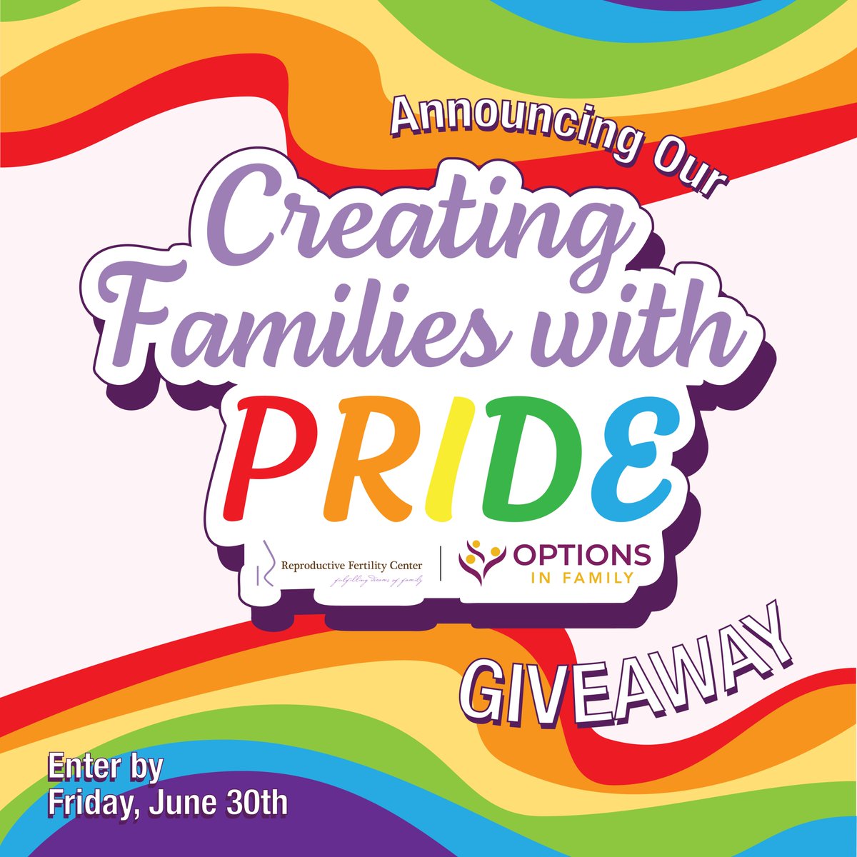 RFC is excited to announce our Creating Families with Pride Giveaway!
Tell us about your journey to create a family.
The top 3 stories will be announced on July 14th.
Follow <a href="/RFC_IVF/">Reproductive Fertility Center</a> &amp; enter at
pr.easypromosapp.com/p/956421
rfcfamily.com
#LGBTQIA #PrideMonth2023