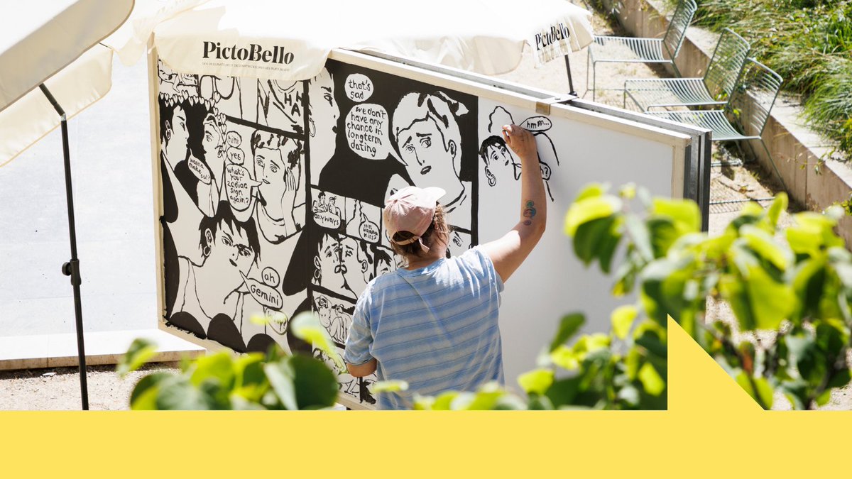 PictoBello, c’est bientôt et on se réjouit ! ☀️ Rendez-vous ce samedi 3 juin à Vevey pour la journée de création des dessins avec, entre autres, Stefano Boroni, Herji, Olivia Hadorn, Thomas Ott, Maeva Rubli et Noémie Weber 🤩⁠
⁠
#pictobello2023 #bdfil #bdfil2023
📷Celine Michel