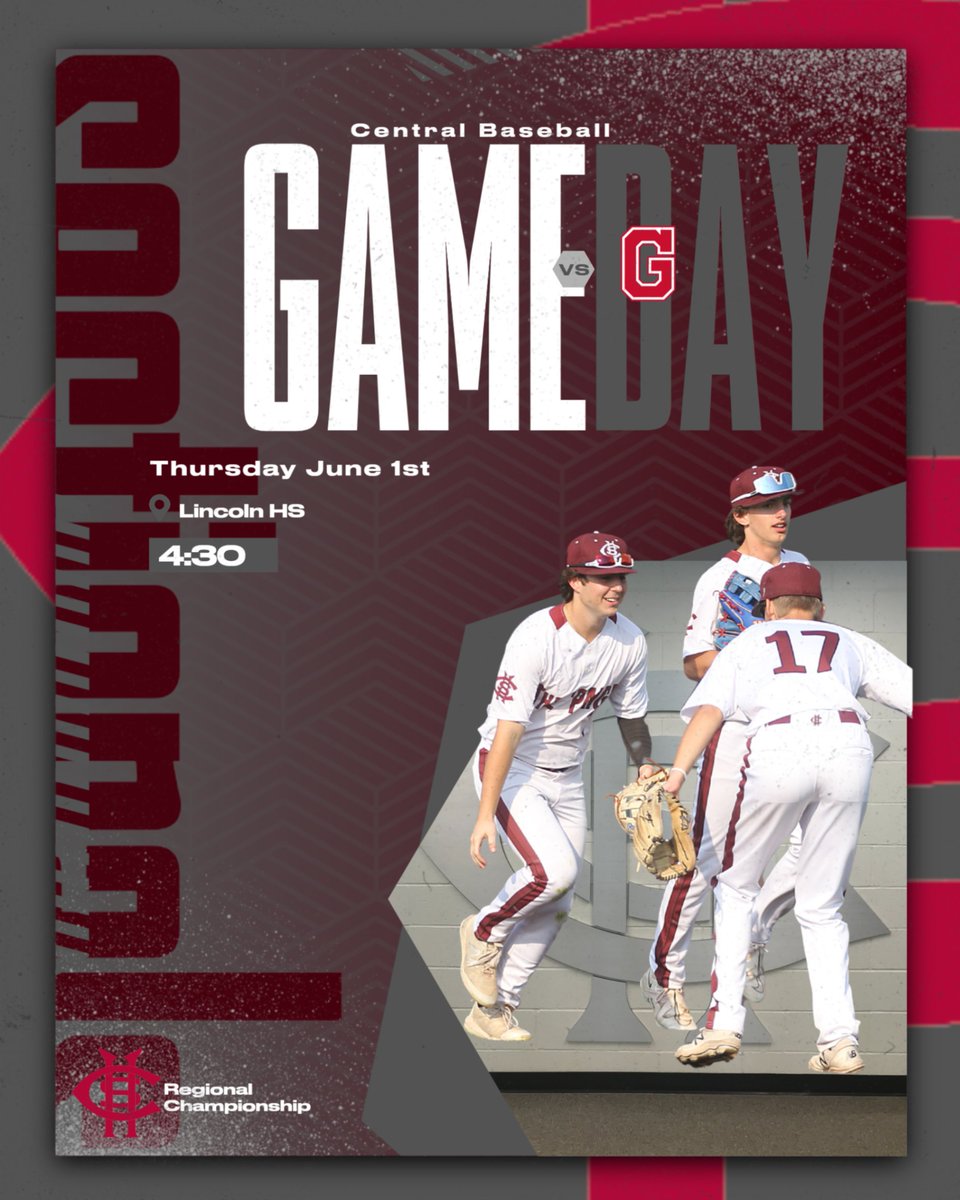 Good Luck to the Central baseball team as they take on the Titians in the sectional semifinal. Game starts at 4:30 <a href="/Lincoln/">Abraham</a> HS. Don't forget to purchase tickets through gofan.co/app/events/993…