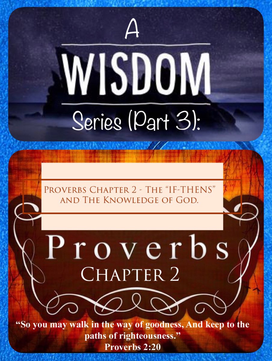 bbbthatsright's tweet photo. Proverbs Chapter 2 - The โIF-THENSโ And The Knowledge of God - A Wisdom Series Part 3:
https://t.co/ZF3ZkxFO5s
#Proverbs2 #Wisdom https://t.co/44S2CY74UC