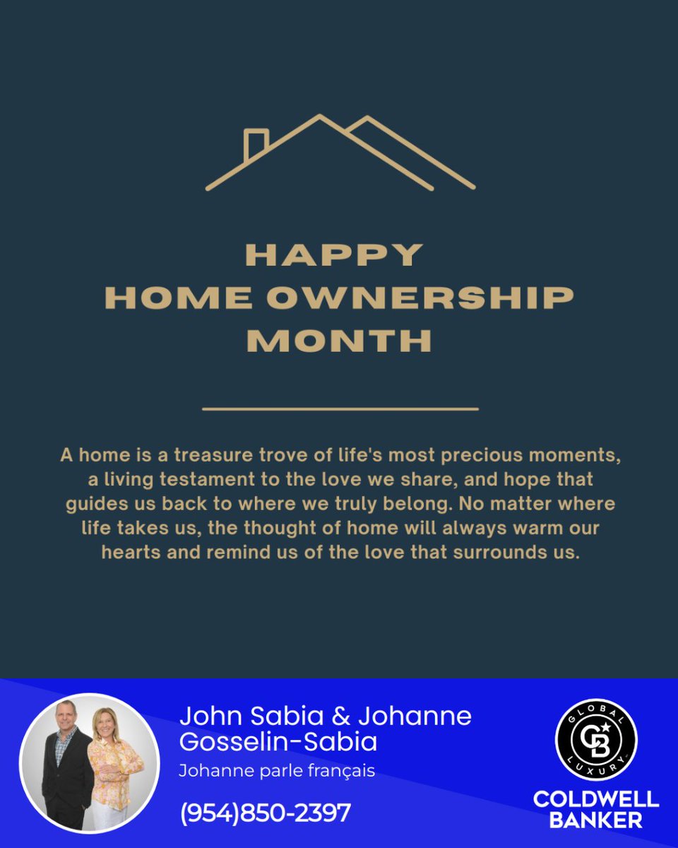 Celebrate #HomeownershipMonth 🏠 Embrace the joy of owning a place to call home💪. Support dream achievers, create memories, build communities, and belong. 🌟🤝 
#DreamHome #CommunityBuilding #OwnYourFuture #HomeSweetHome #sabiateamrealestate 🏡