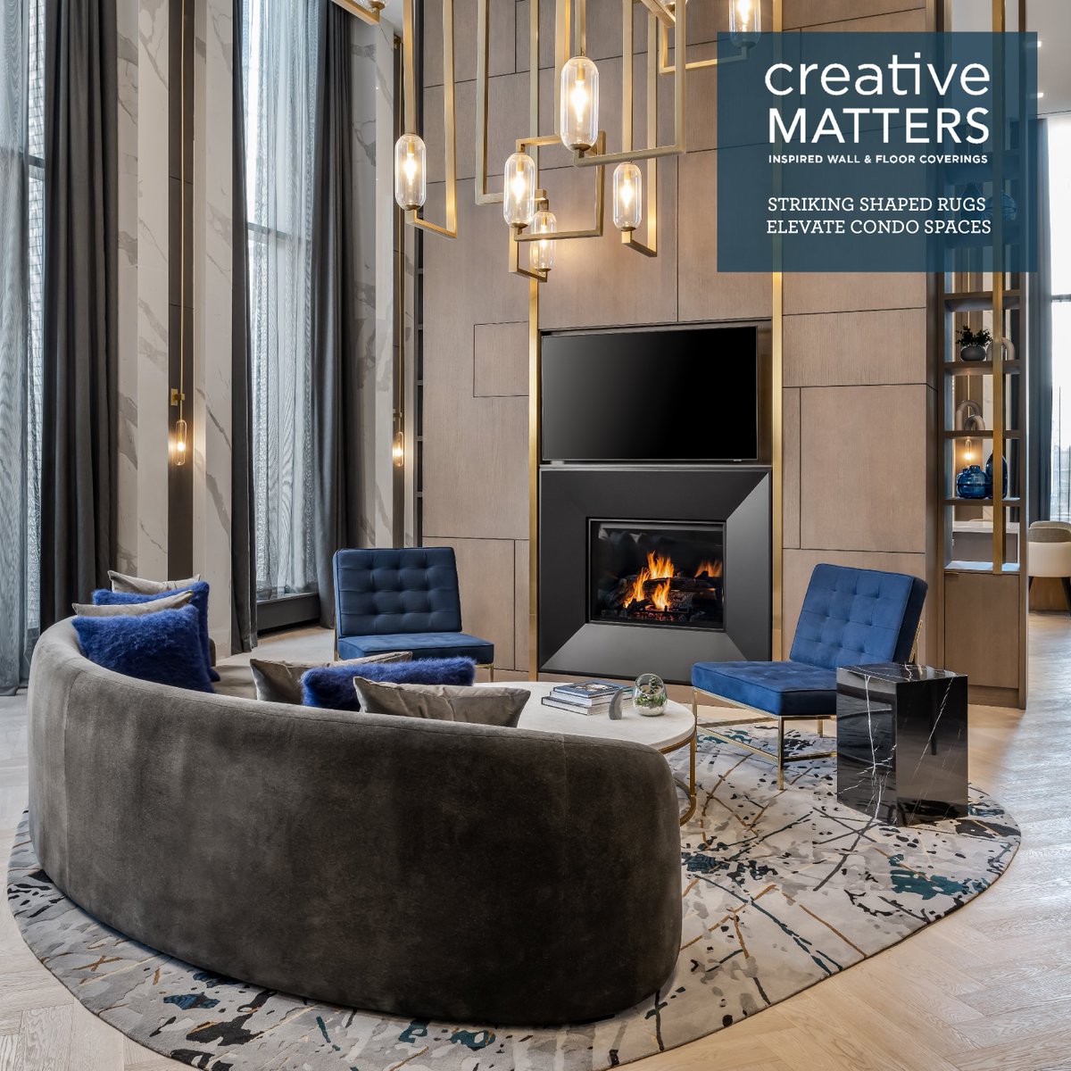 cmi_design's tweet image. We were delighted to collaborate with Arcadis IBI Group on three shaped rugs for the new Azura condo building in Toronto. Read more about it on our blog : creativemattersinc.com/blog/striking-…