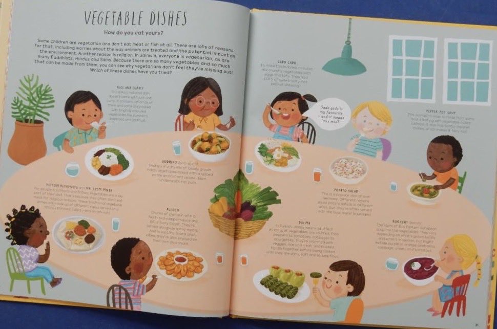 JillBennett18's tweet photo. A lovely celebration of difference and something that unites us - that we all eat - makes #WelcometoOurTable @lauramucha @rocketandsquash @HarrietLynas @NosyCrow is #nonfiction book of the day for #RedReadingHub reviewed on the blog now https://t.co/lv035XNUsh https://t.co/4mruOeWYS5