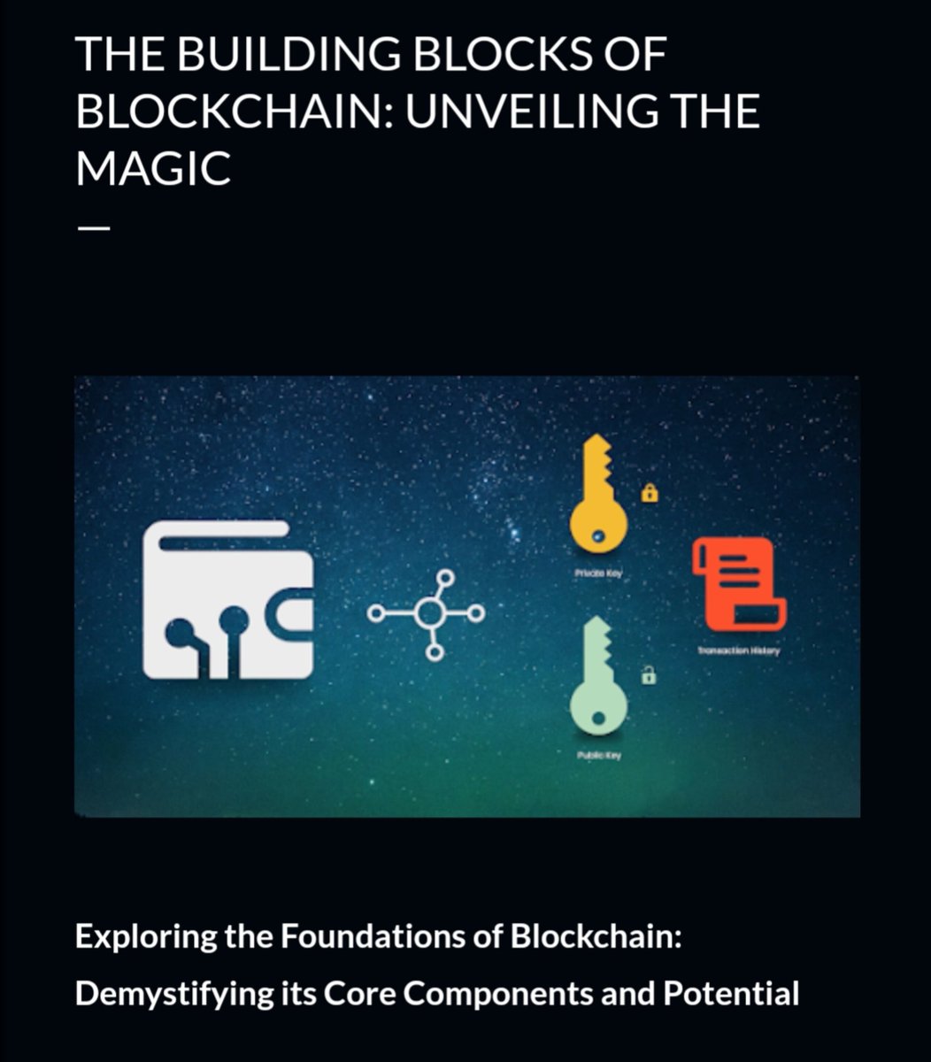 iwillitcompany's tweet photo. Unleash the Power of Blockchain!🌐its building blocks:decentralization, immutability, transparency, cryptographic algorithms,and consensus mechanisms.unlock the secrets of this revolutionary technology.#Blockchain #Decentralization #Immutability #Transparency #Crypto #innovation https://t.co/vV3zdgOKmC