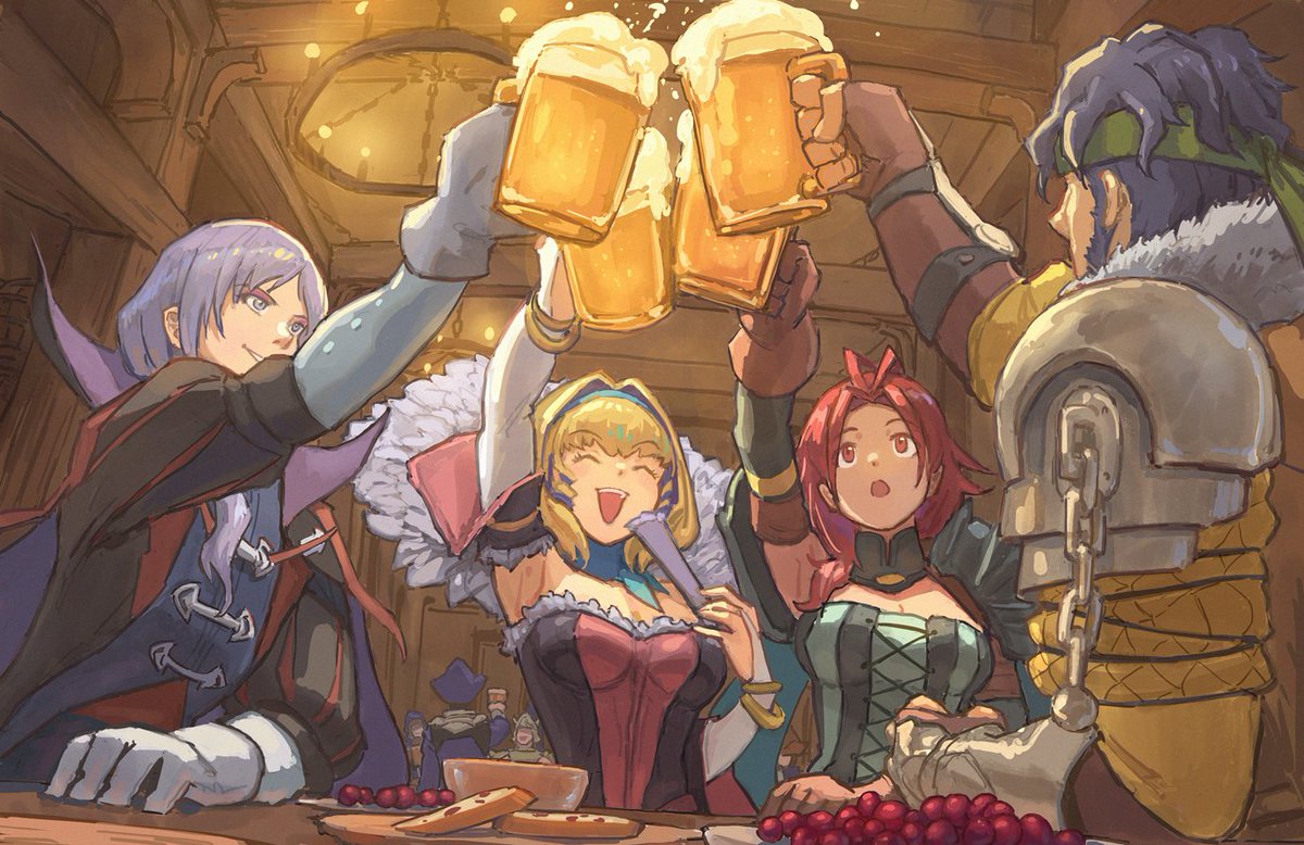 'Cheers! Ashen Wolves were finally reunited! '

#FE3H