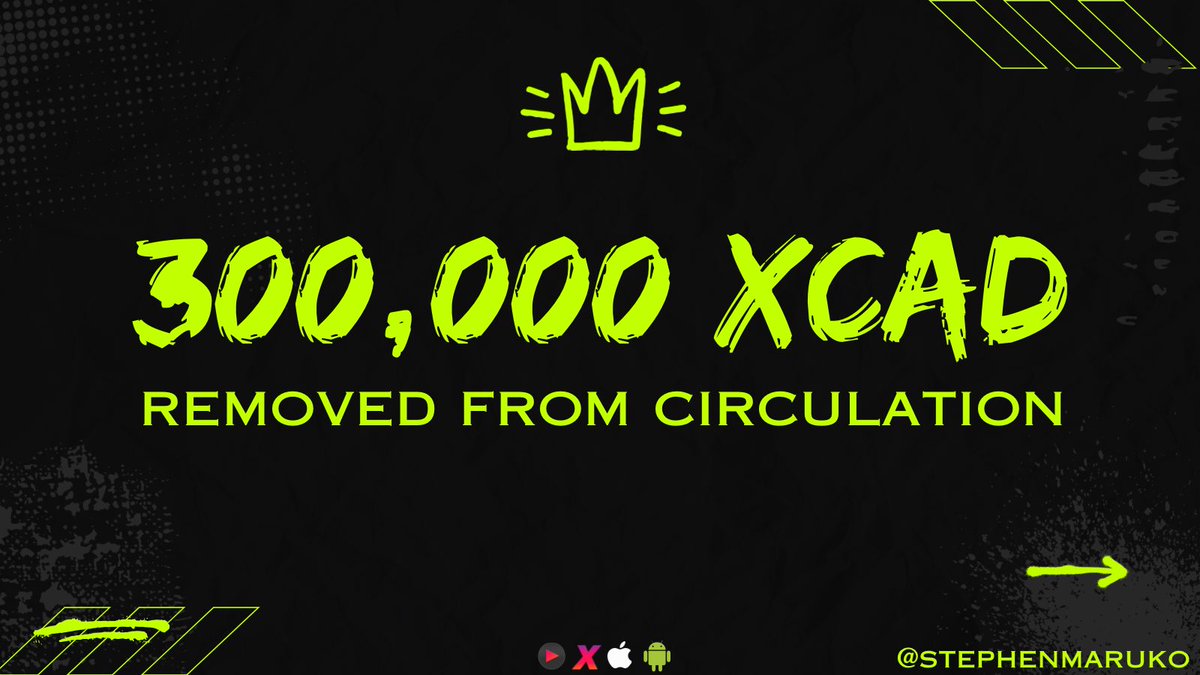 A nice way to start the day over 300,000 $XCAD has been removed from circulation, nice work team we just released $PLAY 2months ago and already making so much progress! 

Cheers to a packed roadmap and amazing year! 

#Watch2Earn #BNB #STEPN