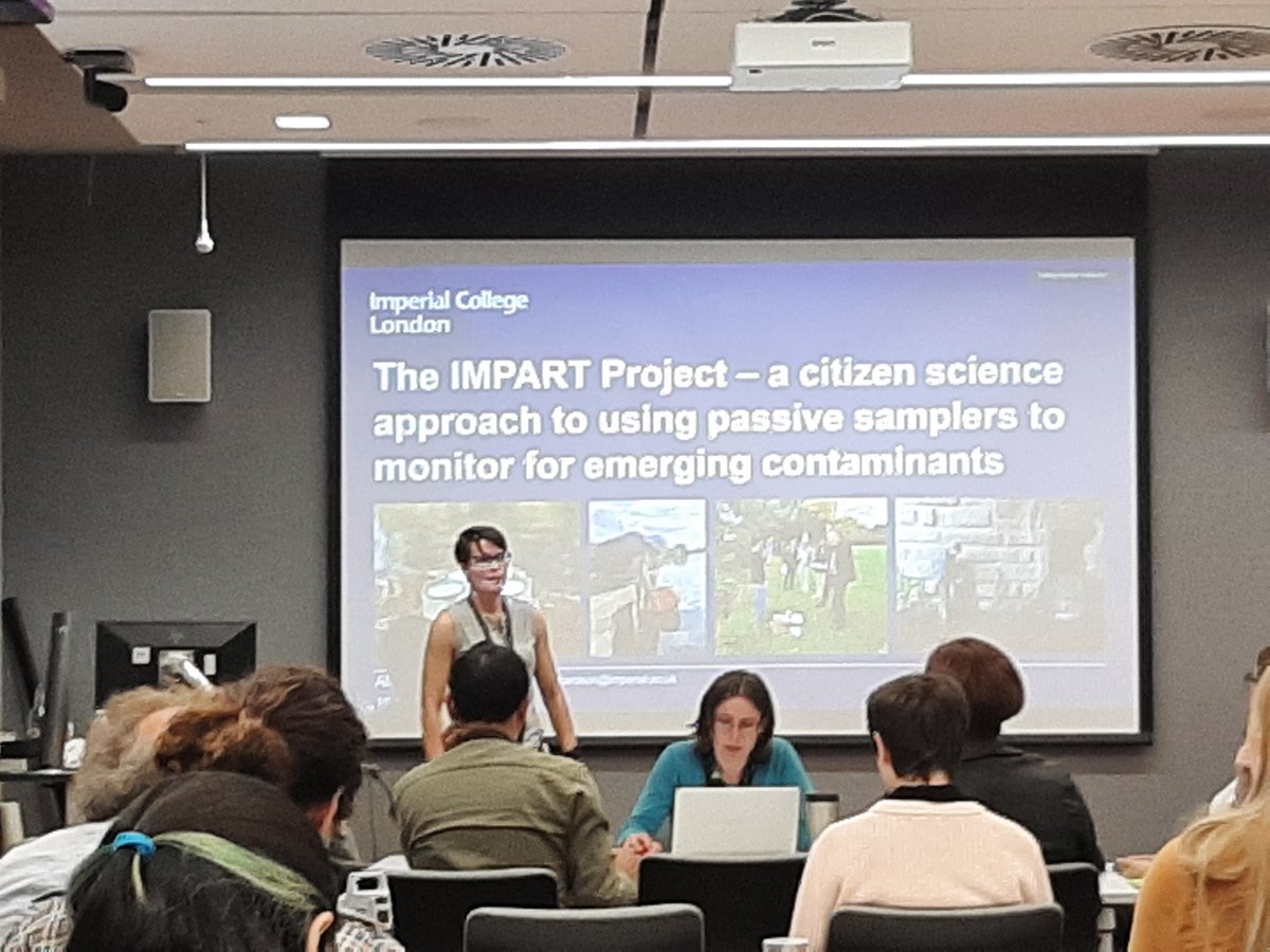 Contaminants of concer by passive sampling.... Alexandra Richardson @imperialcollege and the IMPACT project with citizen science.... everyone is involved! #EnvChem2023