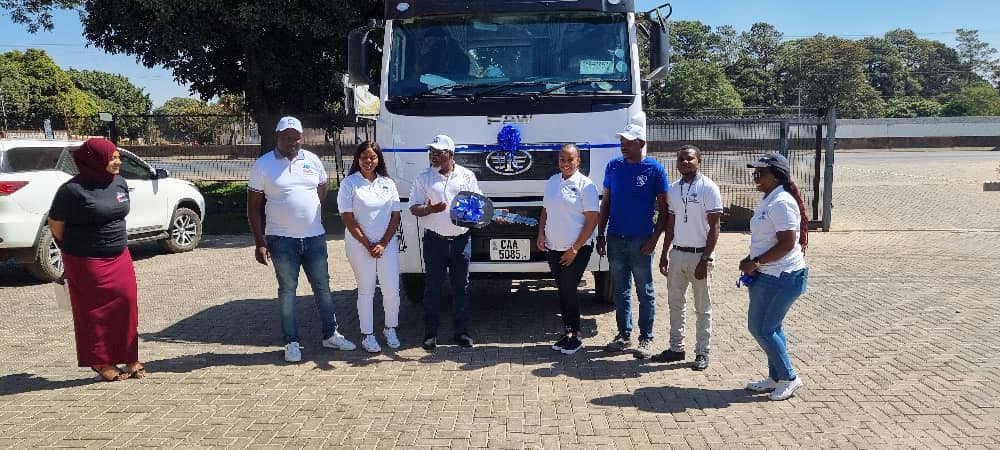 MassbreedZ's tweet photo. At FAW Zambia, each day is unique and full of fun as we interact with our happy customers. We create long lasting memories together and treat customers as partners. Below is a footage of our massive handover of 380HP to Belsam driving school and transport consultants. Call on us. https://t.co/T6p2hdNpB7