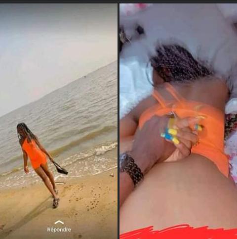 Ati bamubulasha doggy after paying for her trip to see Indian ocean. 😆 Kaya who she is.