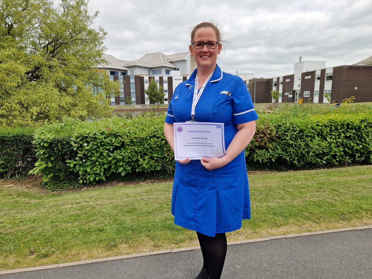 Big congratulations to Mags on receiving her Professional Nurse Advocate award today 👏👏👏