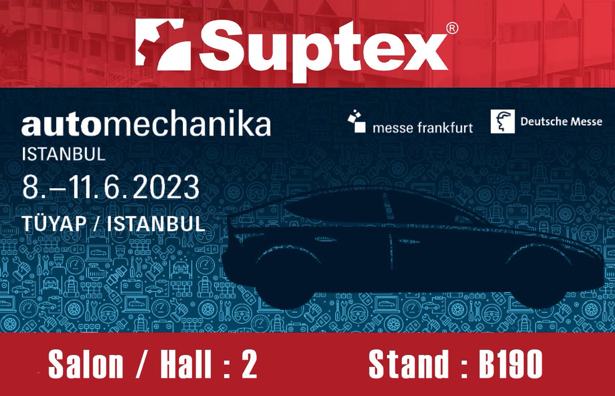 We will be exhibiting at Automechanika 2023 in Istanbul. All visitors are welcome to our booth at Hall 2/B190! 

İstanbul'da düzenlenen Automechanika 2023'e katılıyoruz. Tüm ziyaretçilerimizi Salon 2/B190'daki standımıza bekliyoruz!