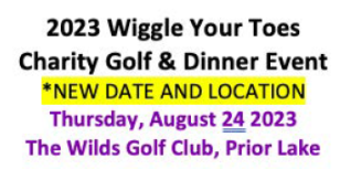 Registration is now open! 2023 Wiggle Your Toes Golf Event- New Date & Place! - wiggleyourtoes.org/event/2023-wig…