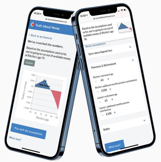 FFPLimited's tweet photo. How much is enough?
Will you have too little, too much, or just enough money?
Try out cash flow modelling for yourself with our free “Truth About Money®” tool
https://t.co/li3U4PR1YI https://t.co/59kAOLuJ9Q