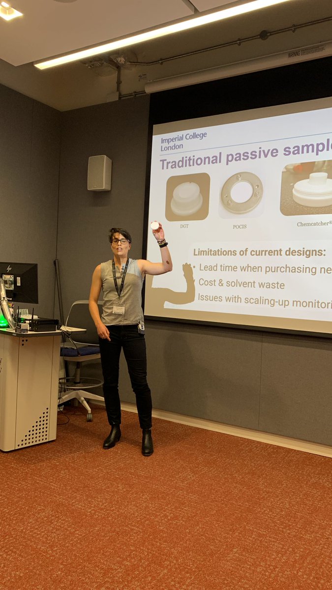 The final speaker of this session of #EnvChem2023 is Alexandra Richardson with a talk titled 'The IMPART project, a citizen science approach to using passive samplers to monitor for emerging contaminants'