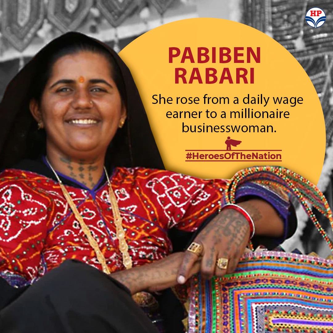 From humble beginnings to a remarkable rise, Pabiben Rabari embodies the spirit of determination and perseverance. Pabiben inspires us to never give up on our dreams.

#HPCL #HPRetail #MeraHPPump <a href="/hpcl/">Hindustan Petroleum Corporation Limited</a>
#HeroesOfTheNation #PabibenRabari
