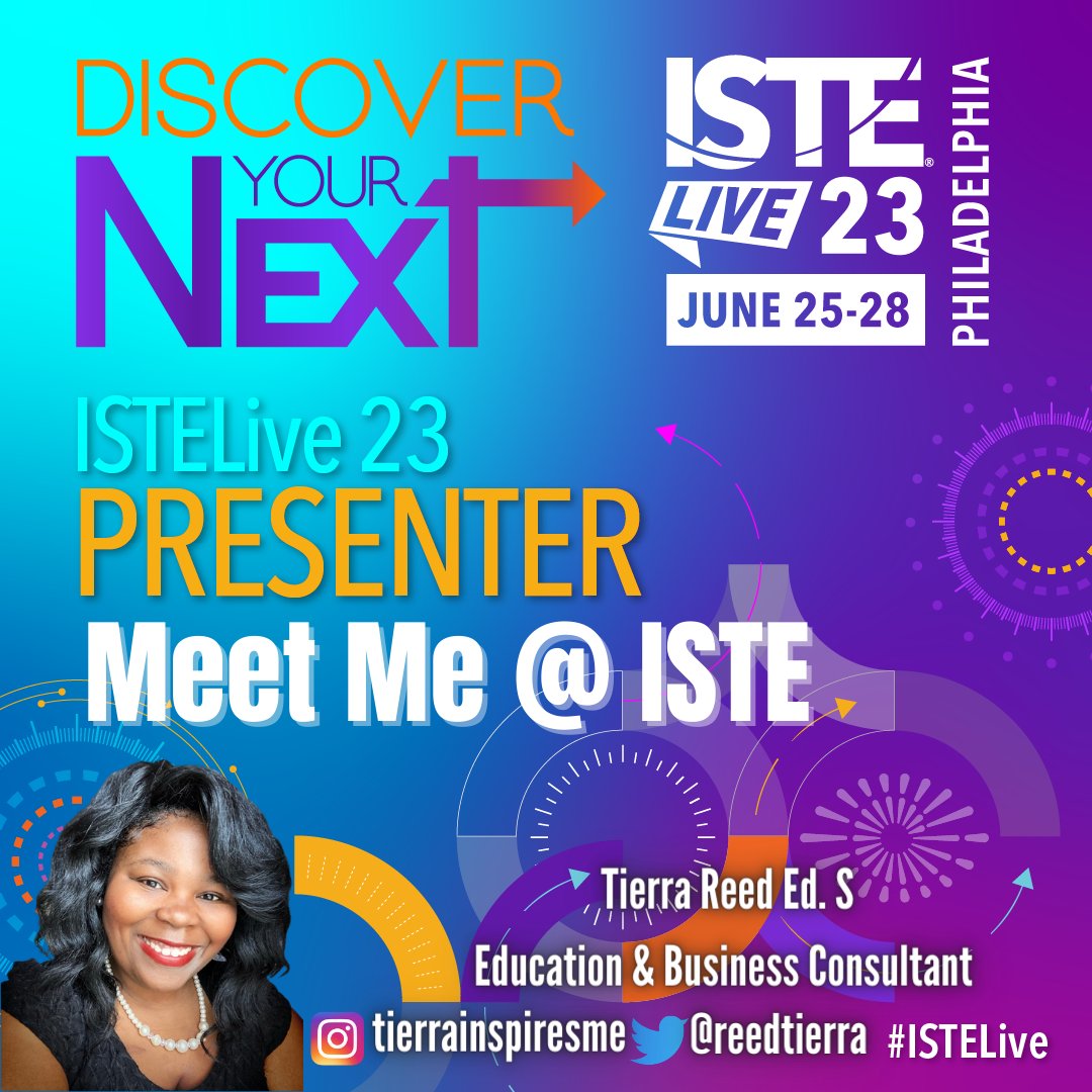 Tierra Reed Ed.S ๐ #ISTELive on Twitter: