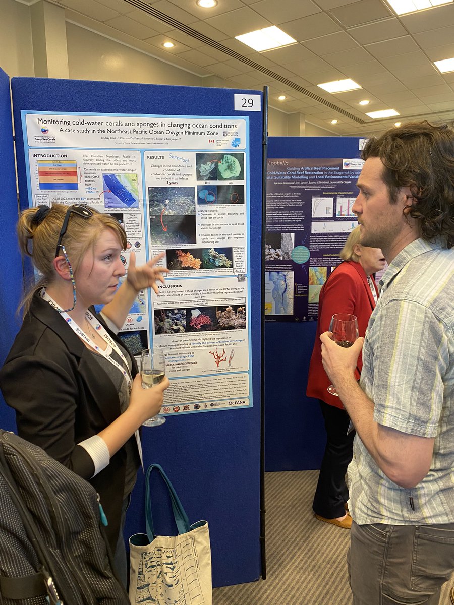 Lindsay Clark <a href="/LindsayMSea/">Lindsay Clark</a> sharing her work with <a href="/isdsc8/">ISDSC8</a> attendees, representing <a href="/UVicScience/">UVic Science</a> <a href="/uvic/">UniversityOfVictoria</a> <a href="/nepdep_/">Northeast Pacific Deep-sea Exploration Project</a> <a href="/FishOceansCAN/">Fisheries and Oceans</a> 🤩🙌🏼🇨🇦 Way to go Lindsay! 👏🏼👏🏼 #ISDSC8