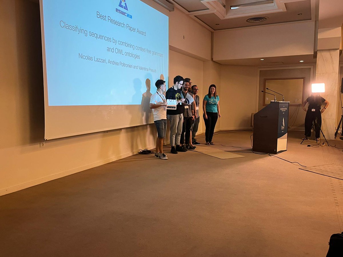 stlab (@stlab_cnr) on Twitter photo Congratulations to Nicolas Lazzari, <a href="/andpoltronieri/">Andrea Poltronieri</a> , and <a href="/vpresutti/">Valentina Presutti</a> for winning the Best Research Paper Award at #ESWC23! 🏆<a href="/eswc_conf/">ESWC Conferences</a> #semweb Congratulations to Nicolas Lazzari, <a href="/andpoltronieri/">Andrea Poltronieri</a> , and <a href="/vpresutti/">Valentina Presutti</a> for winning the Best Research Paper Award at #ESWC23! 🏆<a href="/eswc_conf/">ESWC Conferences</a> #semweb