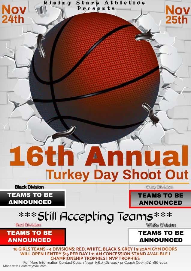 RisingStarsPBC's tweet photo. Glad to bring this event back!! This Family Friendly Event is one of the favorites of Palm Beach County!! We are now accepting teams!!! @PBCBBallForum @rmfmagazine @SUTSReport @miamidadebb @prephoopsfl @PGHFlorida https://t.co/IiJbG5fFXk