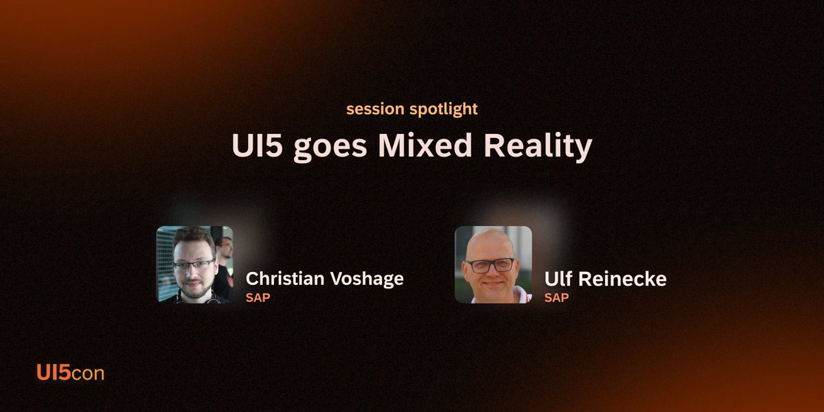 🤖 Jump into the future of technology at #UI5con! Join our experts as they explore the world of Mixed Reality and #UI5!

Find out what other inspiring sessions we have prepared for you on our website 👨‍💻
openui5.org/ui5con/germany…