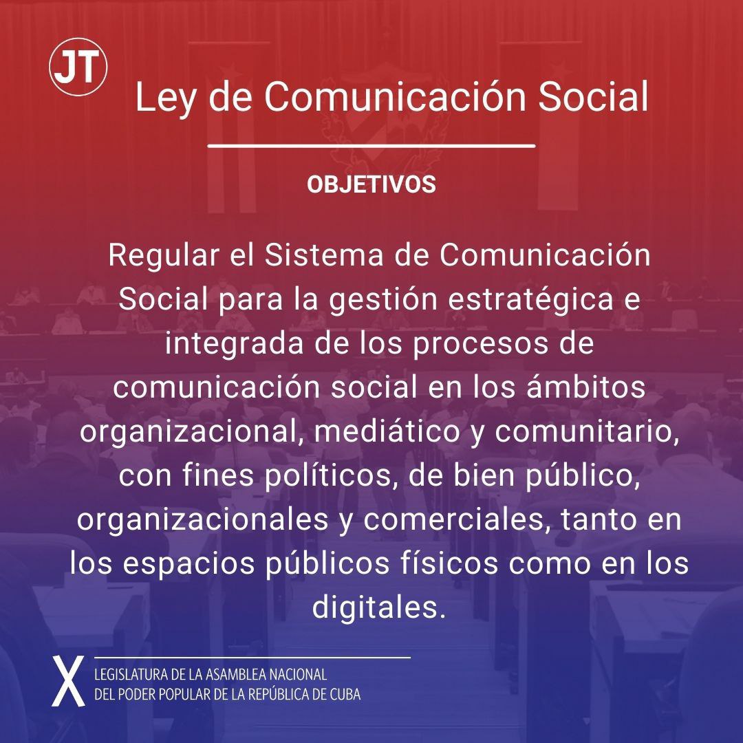 Ya tenemos Ley de comunicación social, cumplir es deber. El que viola la ley, aunque sea en las redes sociales, debe ser sancionado
#CubaLegisla
@BermudezGeily @ETirador1 
@MinfarC #ToscoCubano