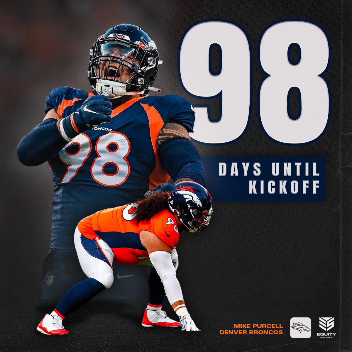 Let the countdown begin 🫡 
98 days until the start of the NFL Regular Season! <a href="/m_purcell64/">Michael Purcell</a>