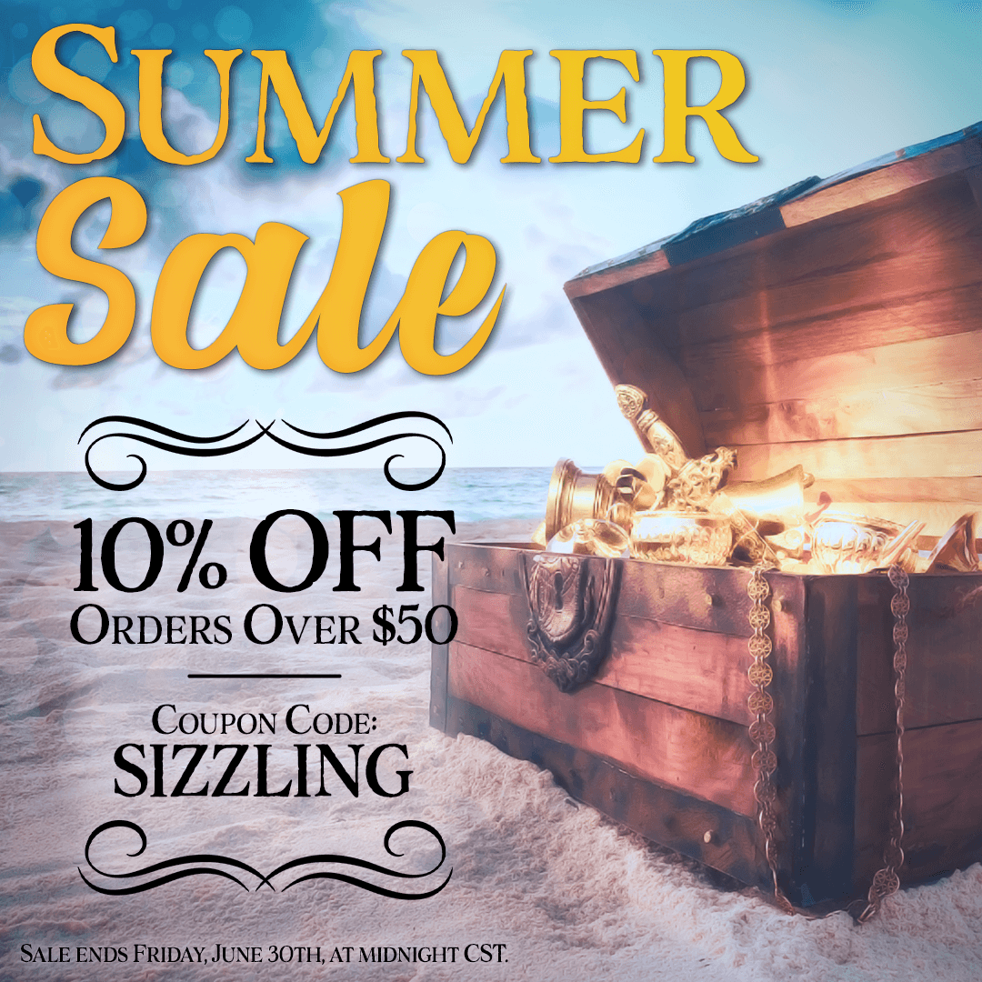 Take 𝟭𝟬% 𝗼𝗳𝗳 𝗼𝗿𝗱𝗲𝗿𝘀 𝗼𝘃𝗲𝗿 $𝟱𝟬 with code 𝗦𝗜𝗭𝗭𝗟𝗜𝗡𝗚 at checkout ☀️ 𝗦𝗛𝗢𝗣 𝗡𝗢𝗪: tinyurl.com/2567ysn4 ☀️
#medievalcollectibles #larping #larp #medievalcollectiblessale #medievalcollectiblescouponcode #sale #summersale #medievalsale #medieval